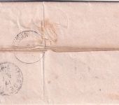 Bayern/Württemberg - Aub 16/10 kl. K1 Typ 17 Dienstbrief n. Mergentheim 1876