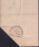 Bayern - 1 Kr. Quadrat gelb Randstück Ortsbrief/Frachtgut L2 Aschaffenburg 1866