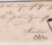 Bayern - Gerolzhofen 19/1 HKS Charge-Dienstbrief (Wendebrief) n. Naila 1866