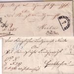 Bayern - Gerolzhofen 19/1 HKS Charge-Dienstbrief (Wendebrief) n. Naila 1866