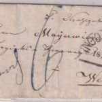 Bayern - 3 Kr. Quadrat rot oMR 227 Ingolstadt 18/4 unterfrankierter Brief 1864