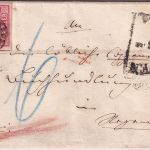 Bayern - 3 Kr. Quadrat rot gMR 545 Vilshofen 27/5 unterfrankierter Brief 1866