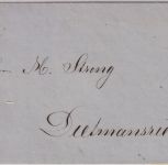 Bayern - 1 Kr. Wappen gez. Drucksache Federzug-Entwertung (Kaufbeuren) 1874
