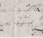 Bayern - Landau a/I. 8/7 schwarzer kl. K1 Typ 18 Dienstbrief n. Dingolfing 1869