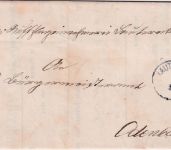 Bayern - Lauterecken 11/2 schwarzer kl. K1 Typ 17a Dienstbrief n. Odenbach 1880