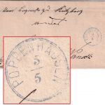 Bayern - Poppenhausen 5/5 viol. kl. K1 Typ 17S Dienstbrief Kützberg Werneck 1873