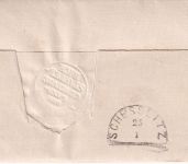 Bayern - Staffelbach 24/1 viol. kl. K1 Typ 17 Militariabrief n. Scheßlitz 1874