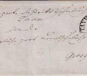 Bayern - Thann a.d. Rhön 19/10 HKS Dienstbrief n. Gersfeld 1865