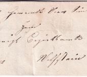 Bayern - Simbach a/Inn 5/10 schwarzer Zier-K1 Typ 18a Dienstbrief 1869