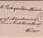 Bayern - Waischenfeld 25/1 schwarzer kl. K1 Typ 17 Dienstbrief n. Weiher 1879