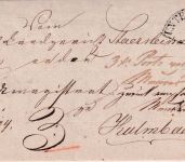 Bayern - Untersteinach 15/2 HKS Portobrief n. Kulmbach 1850 - Vermerk !!