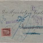 Bayern - 3 Pfg. Luitpold Drucksache München - FFM 1911 Rückbriefstelle München