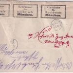 Bayern - 5 Pfg. Wappen Ortsbrief München 1910 - Kommission f. Rückbriefe München