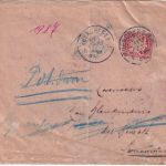 Bayern - 10 Pfg Wappen Brief München - Swinemünde 1899 Kommission für Rückbriefe