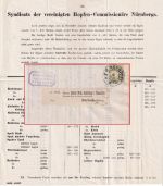 Bayern - 3 Pfg. Wappen Drucksache K.B.Bahnpost Nürnberg/Augsburg 1883