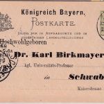 Bayern - 3 Pfg. Rauten Ganzsache Zudruck Blumenausstellung München 1889