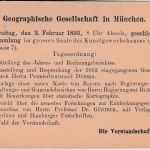 Bayern - 3 Pfg. Rauten Ganzsache Zudruck Geographische Gesellschaft München 1893