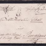 Bayern - K.B. Feldpost 12/5 HKS Trauerbrief n. Burghausen (1871)