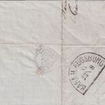 Bayern - Kempten 1871 handschriftliche Entwertung Brief 3 Kr. gez. n. Augsburg