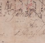 Bayern - 1 Kr. Wappen geschn. Orts-Chargebrief oMR 269 OPA Landshut 23. DEC 1868