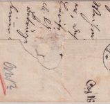 Bayern - 1 Kr. Wappen geschn. Orts-Chargebrief oMR 269 OPA Landshut 23. DEC 1868