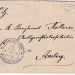 Bayern - München Justizpalast 1916 Frei d. Ablösung/brief n. Amberg