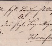 Bayern - 3 Kr. Wappen geschn. HKS Arnstein 2/7 Empfangsschein n Schweinfurt 1870
