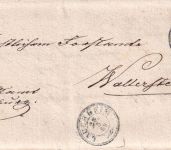 Bayern/Württemberg - Wallerstein/Lauchheim 1869 "Wendebrief" 2x3 Kreuzer