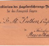 Bayern - 1 Kr. Wappen gez. Ortsbrief (Vordruck !) K1 München 13. NOV