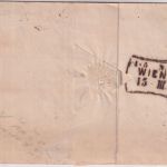 Bayern/Österreich - 9 Kr. Quadrat braun Brief oMR 325 L2 München 12. MAR 1864