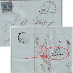 Bayern - 3 Kr. Quadrat blau Brief gMR 121 Euerdorf - Würzburg 1857 - Gemünden !!