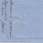 Bayern - 3 Kr. Wappen geschn. (Druckzufälligkeit) Brief Bahnpost (München 1867)