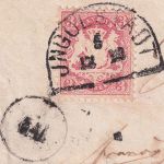 Bayern - 3 Kr Wappen gez. Bischofsbrief Landbriefträger "GM" HKS Ingolstadt 1871