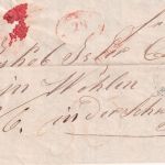Bayern/Schweiz - Röthenbach roter L1 Portobrief n. Wohlen 1853 - Stempel !!