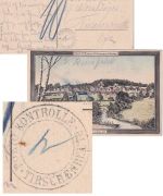 Bayern - Tirschenreuth Portokontrolle K2 Feldpostkarte v. Nürnberg 1916