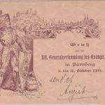 Bayern - 5 Pfg. Rauten Privatganzsache XII. Gen.Vers. Evangelischer Bund 1899
