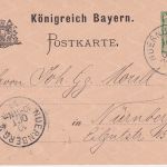 Bayern - 5 Pfg. Rauten Privatganzsache XII. Gen.Vers. Evangelischer Bund 1899