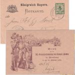 Bayern - 5 Pfg. Rauten Privatganzsache XII. Gen.Vers. Evangelischer Bund 1899