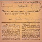 Bayern - Lager Lechfeld Reserve-K2 Heeressache-Paketkarte n. Geratskirchen 1916