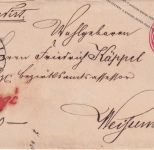 Bayern - 3 Gr. Ganzsache/Chargebrief HKS Hirschaid 25/12 - Weißenburg