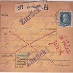 Bayern - 20 Pfg. Ludwig Soldatenpaketkarte/Sondertarif Mitterskirchen 1916