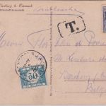 DR/Belgien - 80 Pfg Germania Drucksachenkarte Eisenach 1.7.22 - Nachporto !