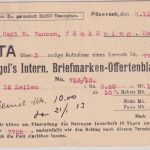 DR/Schweden - 10 Pfg. Germania illustr. Karte Pössneck - Jönköping 1912 - Custos