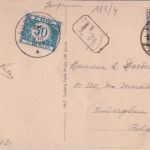 DR/Belgien - 15 Pfg Germania Drucksachenkarte Trier - Auderghem 5.8.21