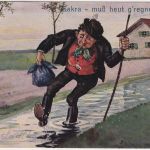 DR/Schweiz - 2x150 Pfg. Schnitter Karte Oberstdorf - Murg 26.8.22 - Nachporto