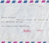Kenia/Italien - 4x1,50 Sh. Meeresschnecke Luftpostbrief Nairobi - Mailand 1976