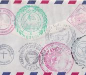 Österreich/AUSCON - Dreiländer-Frankatur + div. Cachet Zypern 1987
