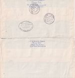 Vatikan - Päpste/Baugeschichte Satz 2 Briefe n. Hamburg-Kleinflottbek 1957/58