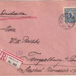 Bayern - 1 1/4 M. Patrona Bavariae Einschreibebrief München - Tempelburg 1920