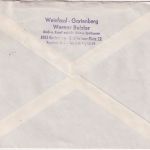 BRD - 1,10 DM Bauwerke II Einschreibebrief Gartenberg - Bad Tölz 1967